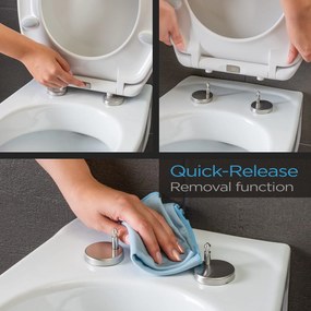 Blumfeldt Kaiana, WC-ülőke, O-alak, automatikus lecsukódás, antibakteriális, fehér