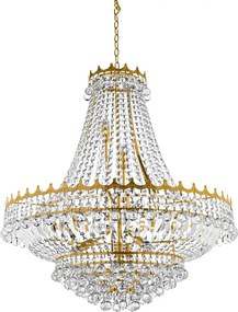Klasszikus arany kristály csillár nappaliba - étkezőbe – Searchlight VERSAILLES 9112-82GO