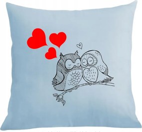 Párna párnahuzat Valentin nap Szerelmes baglyok