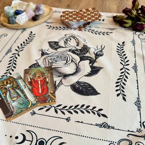 Abrosz Jósláshoz Tarot Szalvéta 48x48 CM Négyzet Alakú Rózsa Szövet