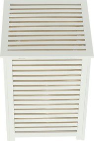 Szennyestartó kosár, lakkozott, banbusz/féher/bézs, BASKET