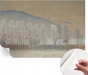 Modern Öntapadós Fotótapéta Mosható Téli táj 104x70 cm