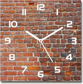 Üveg falióra szögletes tégla fali 30x30 cm