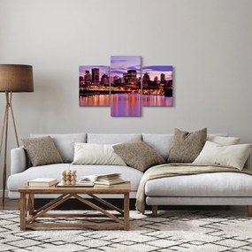 Éjszakai város képe (90x60 cm)