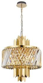 Csillár láncon MARGOT 6xE14/40W/230V átm. 43 cm arany