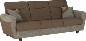 3-ülés ágyfunkcióval, barna, MILO 3-Ülés