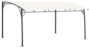 Krémszínű kerti napellenző 4 x 3 x 2,55 m