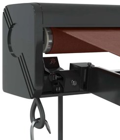 barna automata kihúzható napellenző 300x250 cm