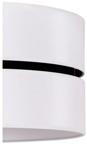 Duolla - Csillár zsinóron DUO 1xE27/15W/230V átm. 40 cm fehér/fekete