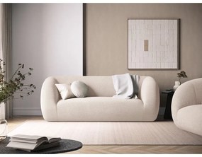 Krémszínű buklé kanapé 210 cm Essen – Cosmopolitan Design