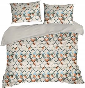 Ágyneműhuzat 220X200 pamut-szatén geometrikus mintával