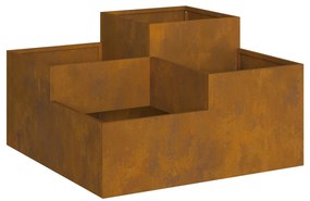 Kerti Ültető 80x80x48 cm Időjárásálló Acél