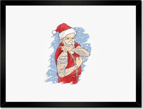 Poszterek keretben 40x30 Télapó csillag