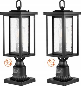 Kerti lámpa 450 mm Álló fényérzékelő 2 db