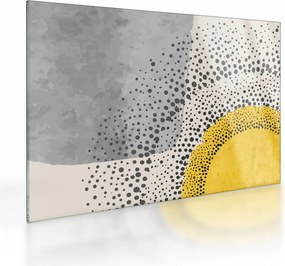 Üveg kép - N⁰3 strand absztrakt festménye (70x50 cm)