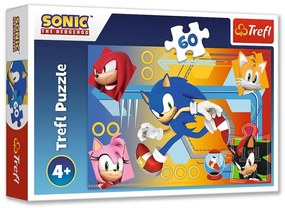 Gyerek puzzle - Sonic a sündisznó - 60 db
