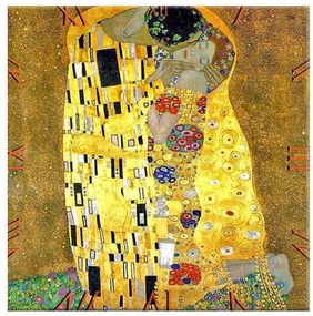 Üveg falióra Klimt A csók