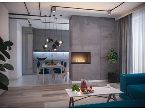 InFire - Sarok BIO kandalló 84x54 cm 3kW fekete