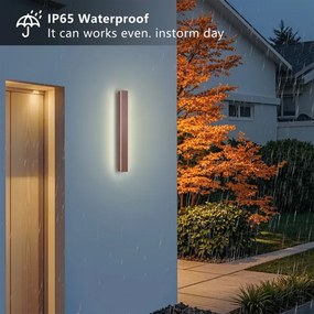 BRILAGI -LED kültéri fali lámpa LINEAR LED/12W/230V 3000K IP65 50 cm barna CRI 90