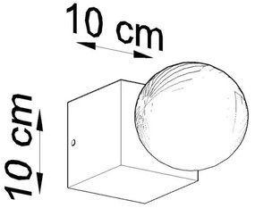 Fali lámpa ABEL 1xE27/60W/230V beton