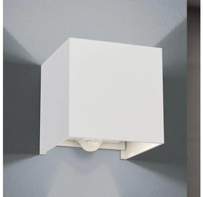 Orion AL 11-1314 - kültéri LED lámpa CUBE-S szenzorral, 13W, IP54, fehér AL 11-1314 weiß/Sensor