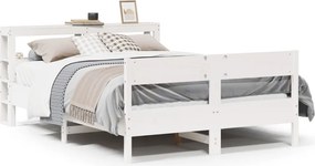 vidaXL fehér tömör fenyőfa ágy matrac nélkül 120 x 200 cm
