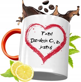 Narancssárga Bögre Apák Napjára Ajándék fényképes nyomtatással