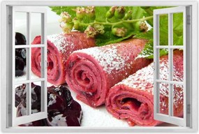 Poszterek 120x80 Málnás finomságok Gyümölcsök