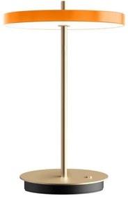Narancssárga LED dimmelhető asztali lámpa fém búrával (magasság 31 cm) Asteria Move – UMAGE