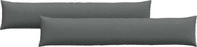 vidaXL Kanapé párnák 2 pcs Sötétszürke 200 x 40 cm szövet