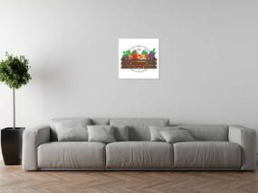 Gario Órás falikép Doboz zöldséggel Méret: 40 x 40 cm