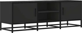 vidaXL fekete szerelt fa és fém TV-szekrény 120x35x41 cm