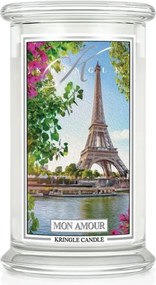 Mon Amour Kringle Candle nagy gyertya két kanóccal (624g)