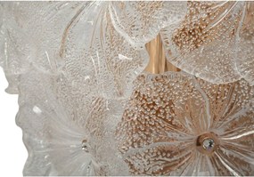 Aranyszínű üveg fali lámpa Ibiscus – Mauro Ferretti