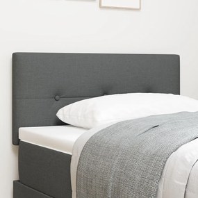 LED Fejtámla Gomb Tufted Sötétszürke 90 cm Textil