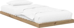 vidaXL Földi ágykeret Artisan tölgy 75 x 190 cm Faanyag