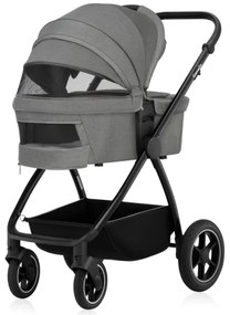 Lionelo - MERIL 2 az 1-ben kombinált babakocsi Grey Stone