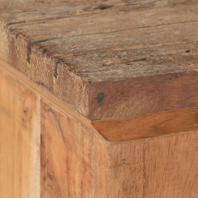 tömör akác és újrahasznosított fa tévészekrény 120x30x40 cm
