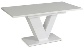 Clark étkezőasztal 120 cm fehér gloss glamour