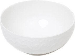 Sylia tál fehér, díszekkel 15 cm Homla