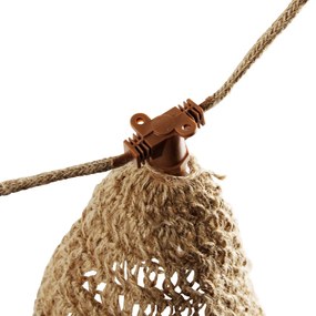 Barna fényfüzér 8m LED-del 10 lámpával IP44 Solar Újratölthető - Maro