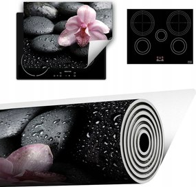 Vinyl Szőnyeg A Konyhába Több Hely 70x52 virág cseppek