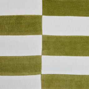 CHECKER VELVET párna 40x60cm , zöld