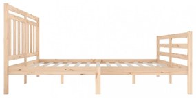 vidaXL tömör fa ágykeret 140 x 200 cm
