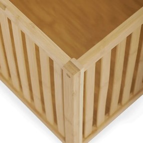 Tárolós Puff, Bambusz, Natúr. DR-B066 NAT