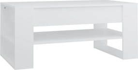vidaXL fehér szerelt fa dohányzóasztal 102x55x45 cm