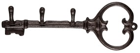 Öntöttvas kulcs alakú falifogas 3 akasztóval