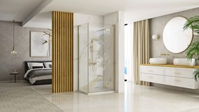 Zuhanykabin REA Hugo 100x90 Gold Brush