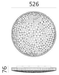 Artemide 0210010APP - LED Dimmelhető mennyezeti lámpa CALIPSO LED/50W/230V 3000K
