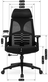 Fekete Irodai Forgószék ROY